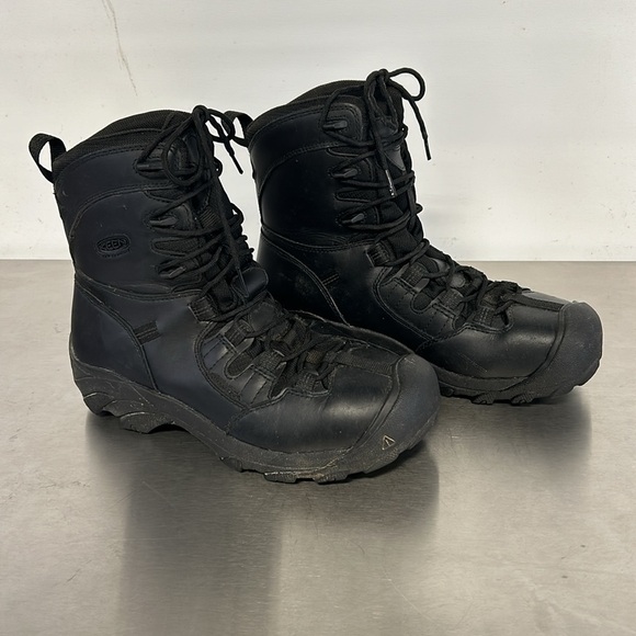 KEEN Utility Footwear: Men's Black Detriot 1008314 Wateproof Duty Boots - Picture 2 of 12